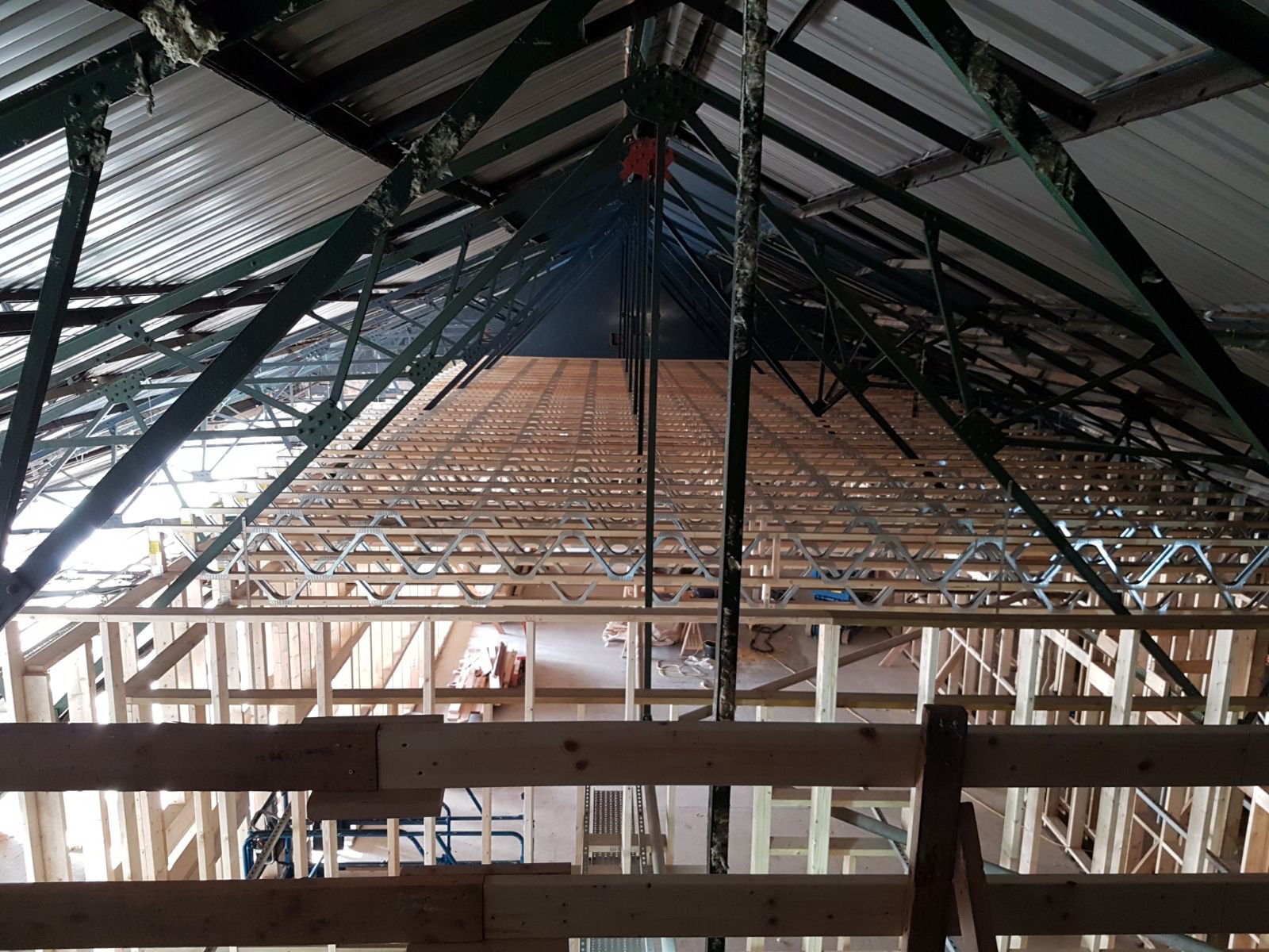 Test Photo of the SnS Loft during the build